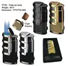 Olympus Triple Jet Flame Butane Torch Cigarette Cigar Lighter With Punch Cutter Tool
