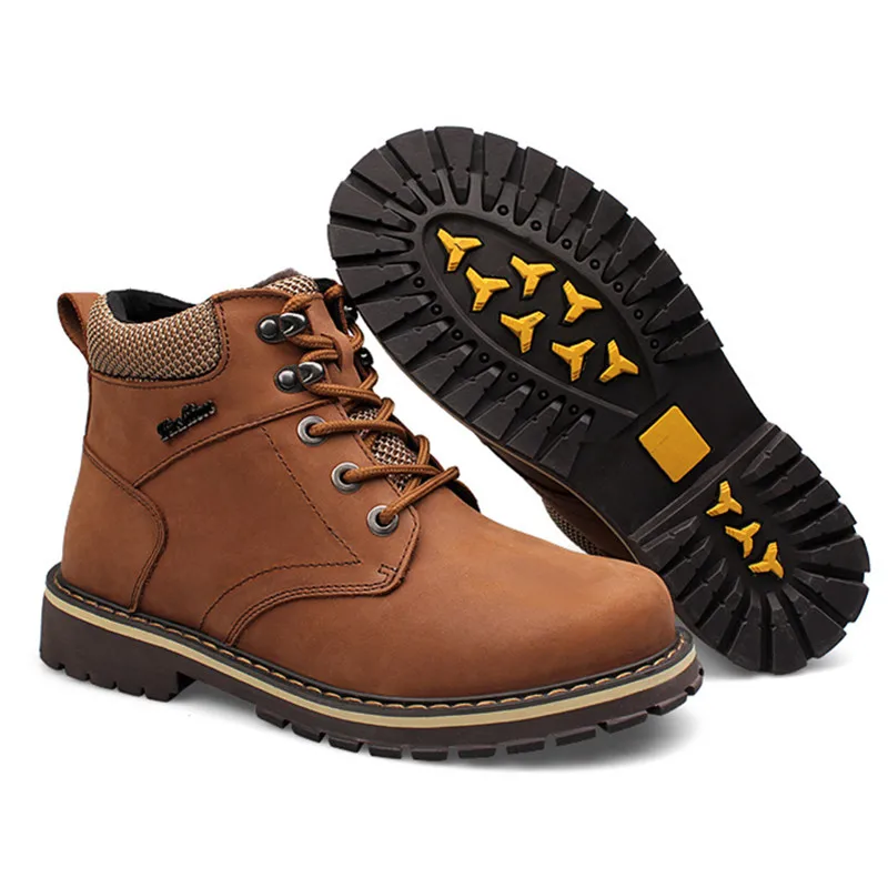 Extra Large Size Winter Furry Snow Mens Boots Casual High