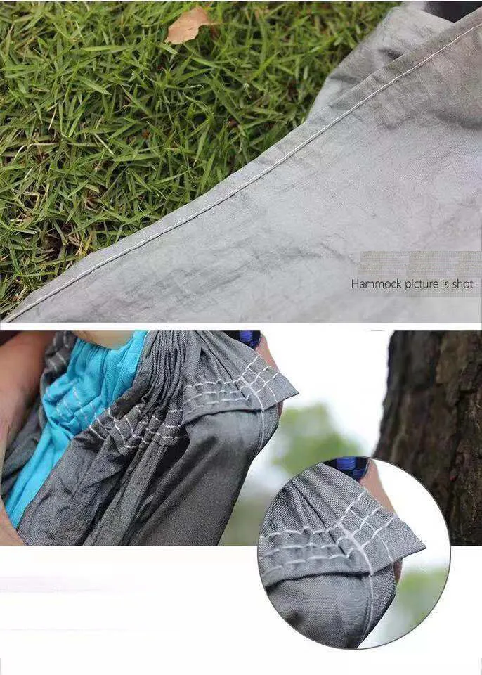 Custom Logo Double Camping Portable Lightweight Nylon Colorful Parachute Hammock
