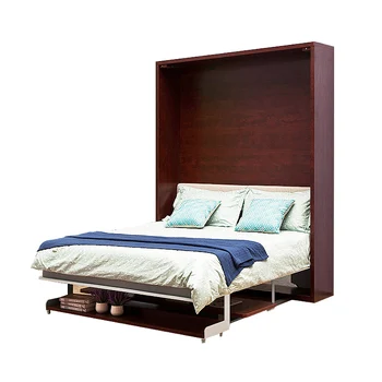 Hot Sale Plywood Multifunction Murphy Bed With Table Space Saving ...