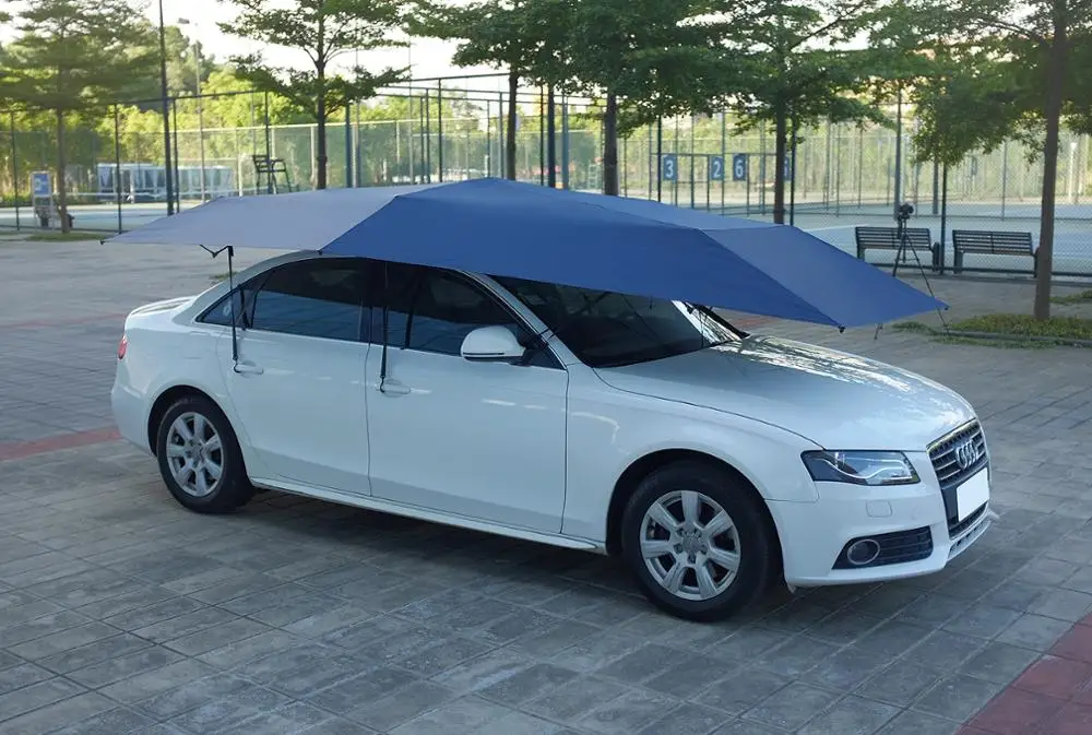 
4.2M Car umbrella Semi Automatic Folded Portable Car Protection car Umbrella 