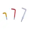 Shanfeng White Coated Right Angle Screw Plastic Hook