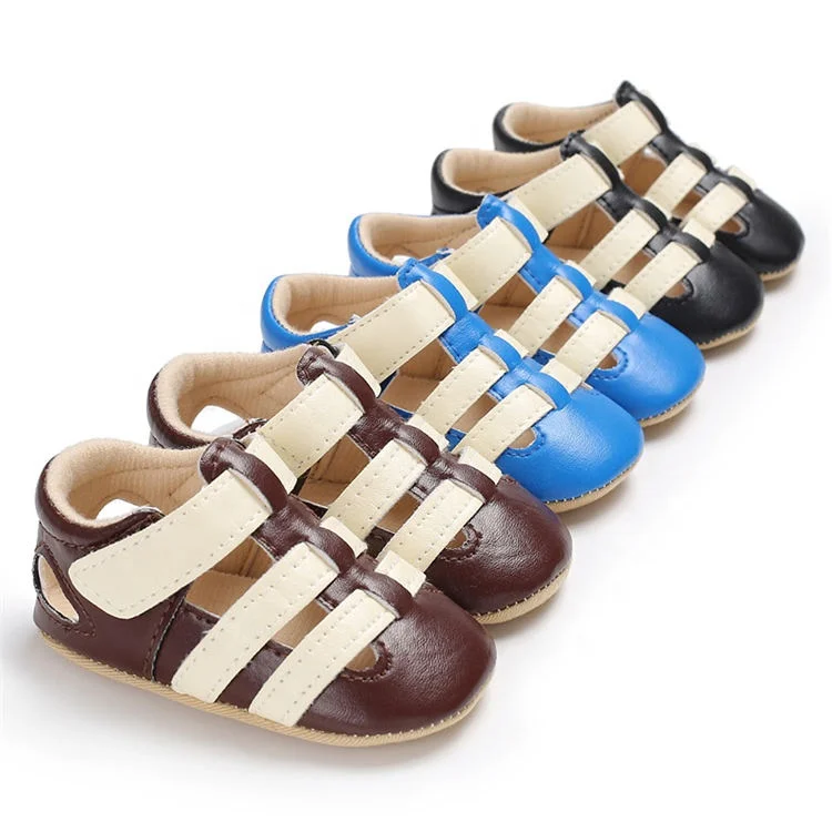 

New fashion soft sole PU leather infant walking shoes baby sandals