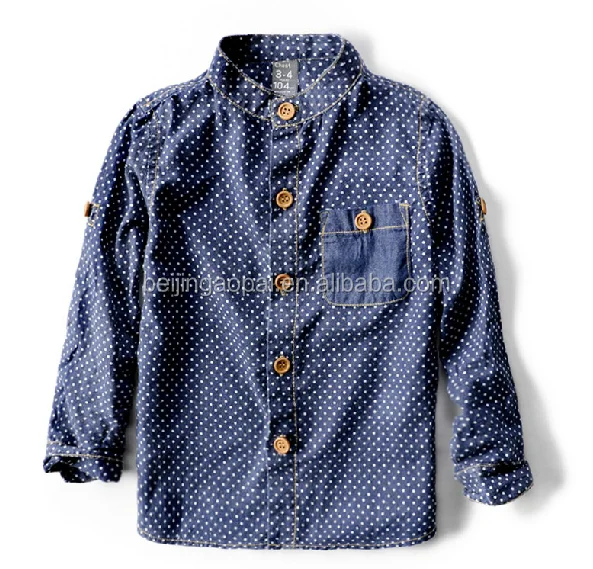 
2020 China manufacturers wave point new style name brand casual boys shirts 