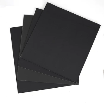 Solid Smooth Thick Black Paper Board Cardboard Grey Back - Buy Solid ...