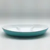 solid melamine bamboo fibre snack serving plate
