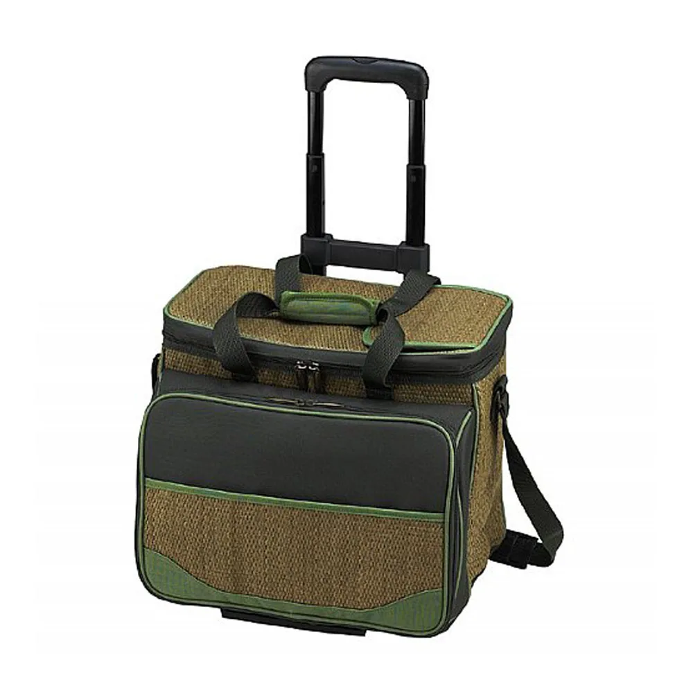Deluxe Picnic Cooler Bag On Wheels For 4 Persons Rolling Bag Buy