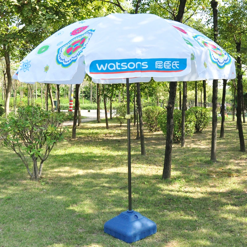 GU-04 polyester cantilever garden umbrella with logo printing