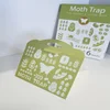 Non-toxic Pheromones Attractant Moth Trap with Hook Wardrobe Hanging Insect Glue Trap Board Clothes Moth and Pantry Moth Killer