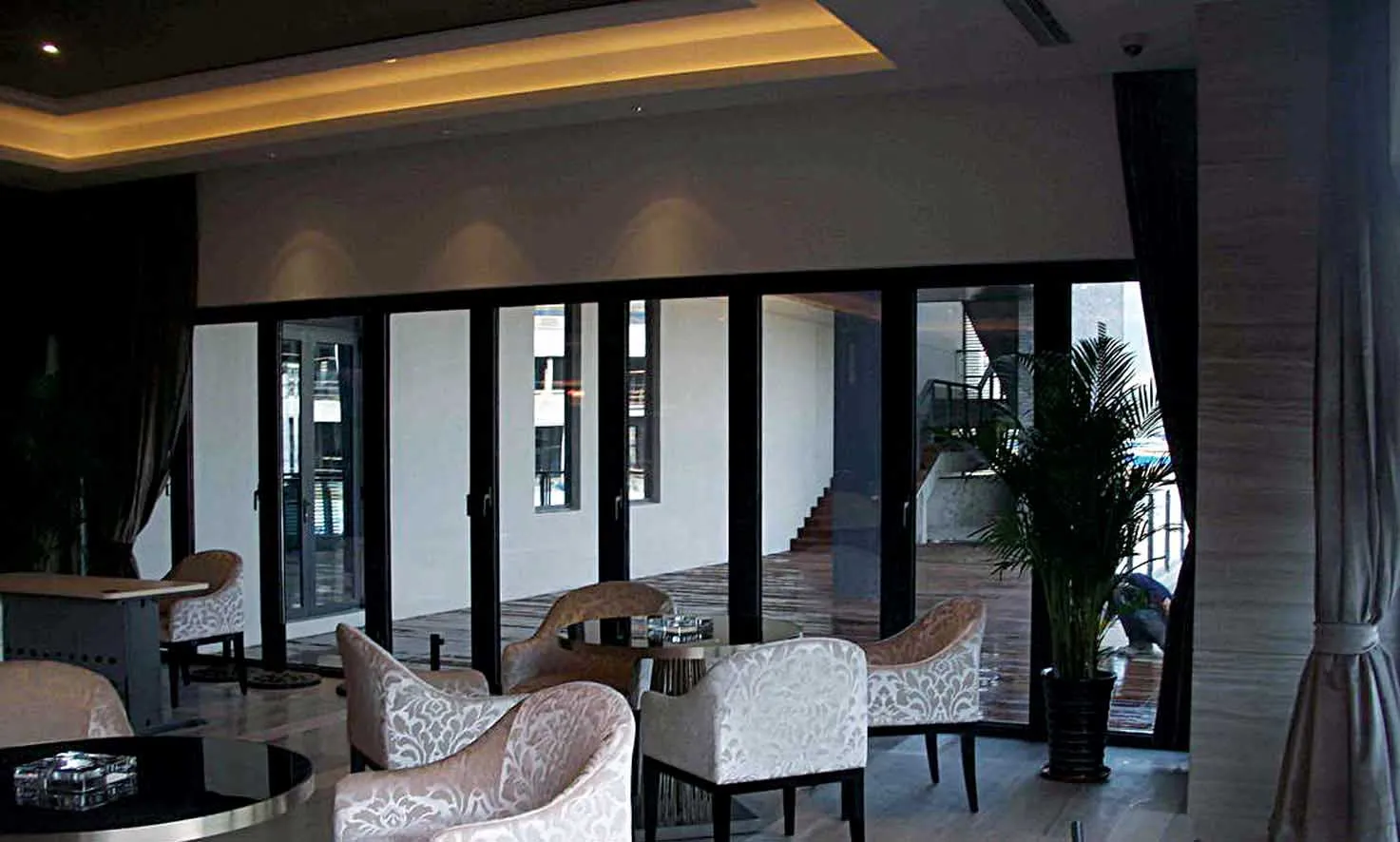 banquet hall aluminum sliding folding door and cheap custom made aluminium interior folding glass doors