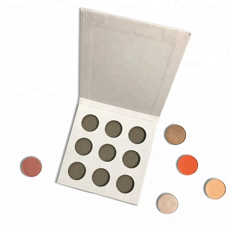 

High Pigmented Eyeshadow 9 Color Custom Eyeshadow Cosmetic Makeup Cardboard Palette, N/a