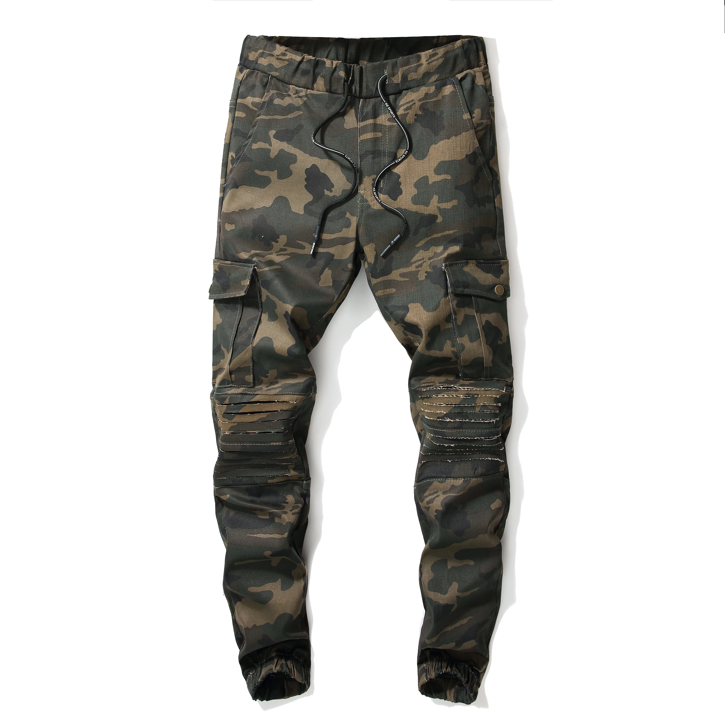 camouflage stretch jeans