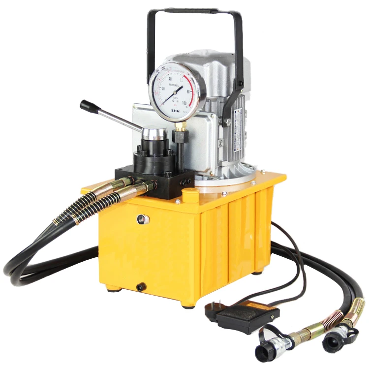 
Electric Driven Hydraulic Pump 10000 PSI (Double acting manual valve) HHB-700AB 