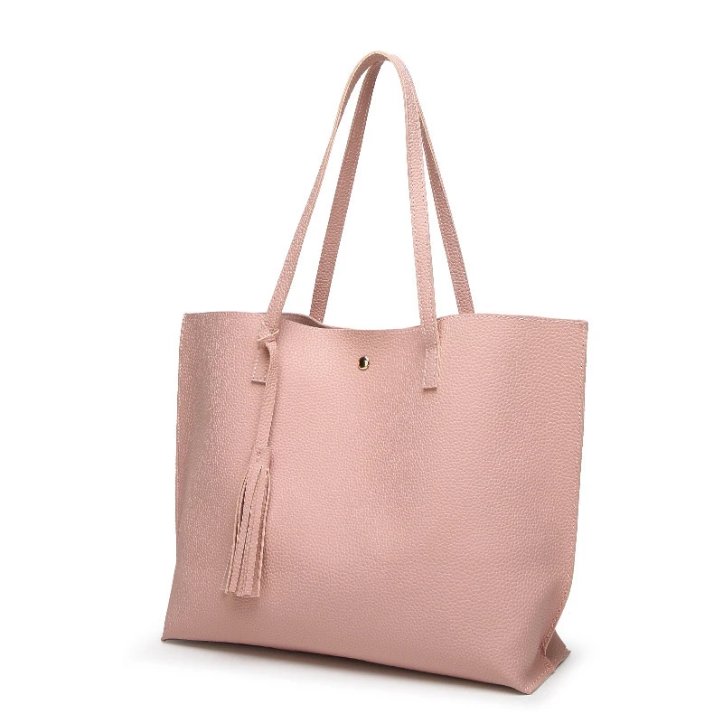 

New design online selling plain shopping commuting women's tote bag with high capacity
