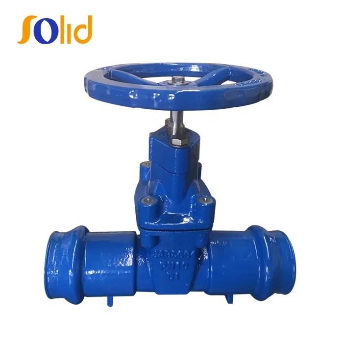 Ductile iron PVC Socket Ends Non-rising Resilient Seated Sluice Gate Valve