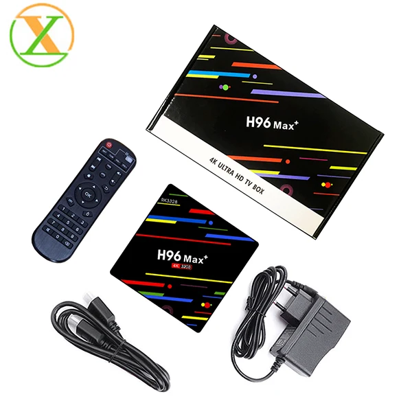 Factory price android 8.1 tv box H96 MAX plus RK3328 Android TV Box 4k Quad core H96 MAX+  android smart tv box