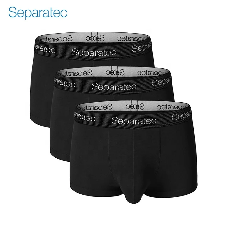 

Separatec Soft Micro Modal Comfort Fit Separate Pouch Boxer Shorts for men 3 Pack