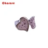 13g silver women wedding silver plating ring men pink