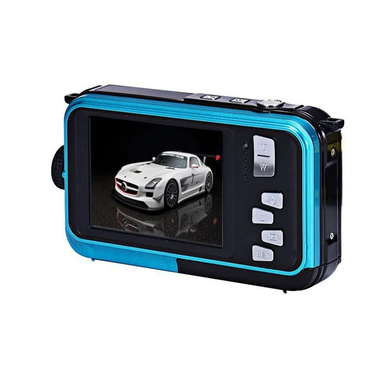 Waterproof Digital Camera Real 3m Underwater Camera With Dual Screen