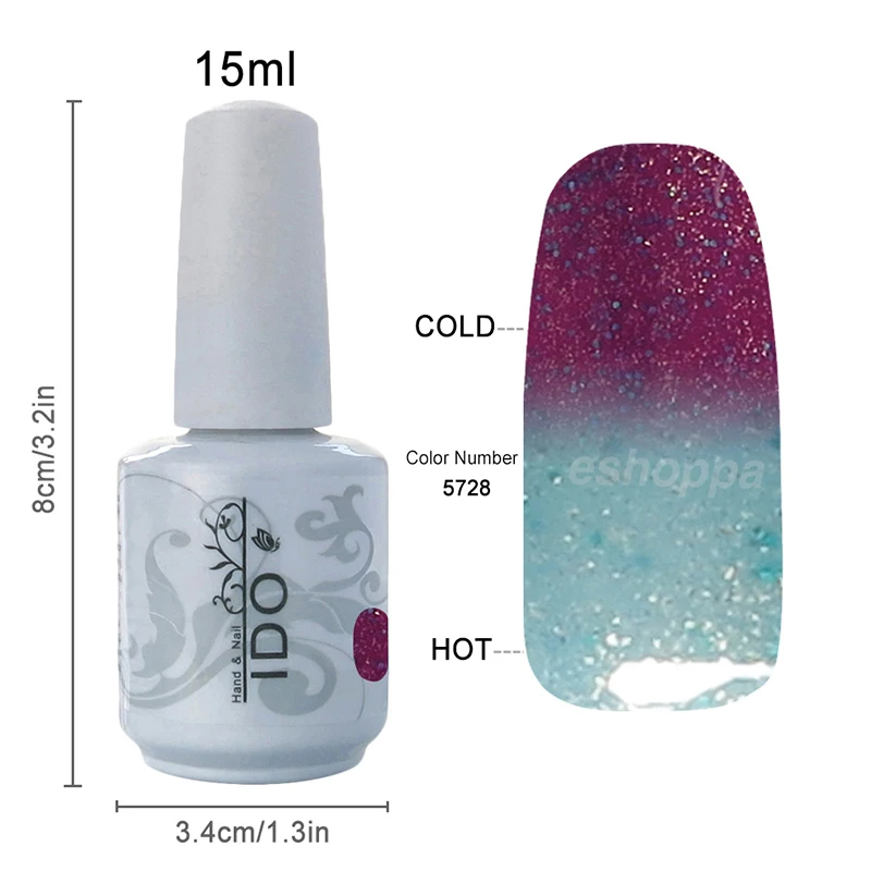 48 Colors IDO 5728 Professional UV Gel Nails Kit Change Color Nail Gel Polish Product