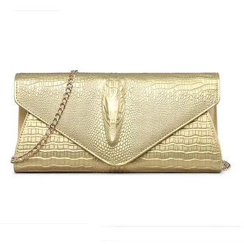 crocodile clutch purse