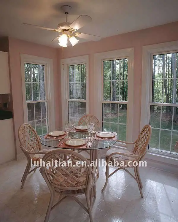 Hot sale Energy saving door and window PVC single hung window / lifting window with good soundproof and fire insulation