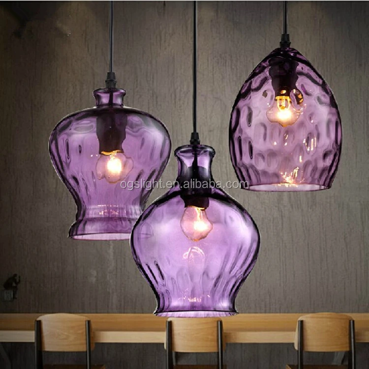 Designer Decorative Pendant Projects Crystal Ball Purple Hanging