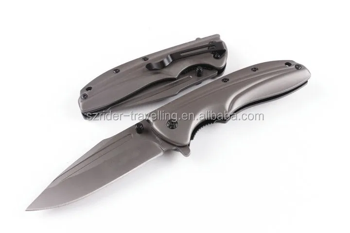 Oem 440c Blade Titanium Knife Blank Folding Knife For ...