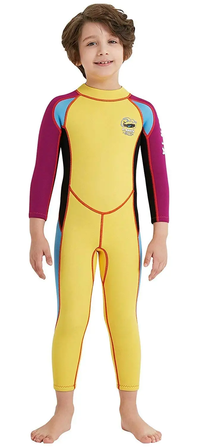 DIVE & SAIL Kids 2.5mm Warm Wetsuit One Piece UV Protection Shorty Suit DIVE & SAIL Kids 2.5mm Warm Wetsuit One Piece UV Protection Shorty Suit