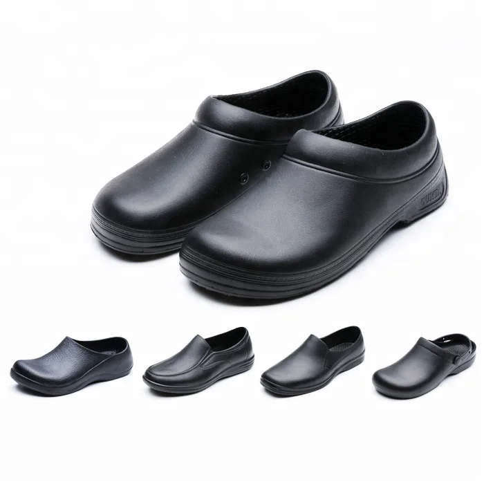 

CF7001-6 oil resistance antiskid crew dress shoes for chef steward stewardess, Black