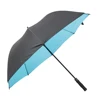 Amazon hot selling bright sky blue auto open large golf umbrella
