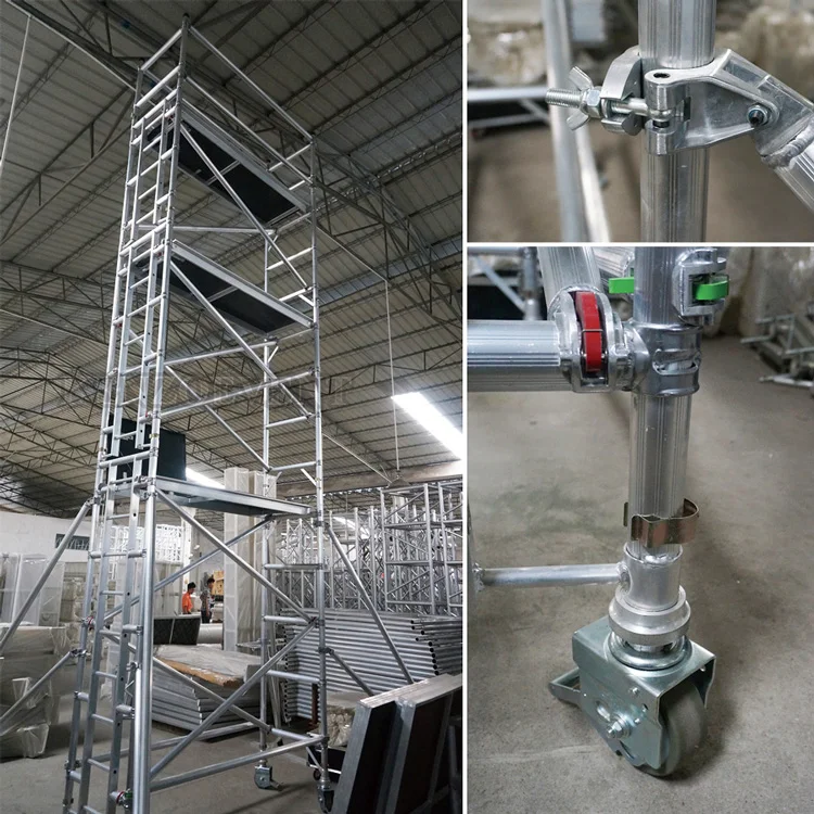 China manufacturer top grade aluminum mini mobile construction scaffold
