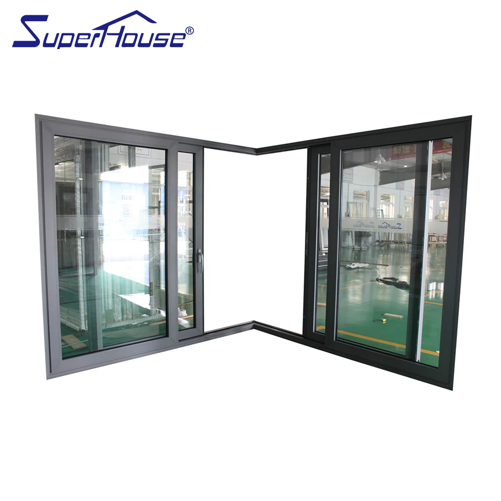 Superhouse Interior and exterior AS2047 high quality double glass aluminium sliding heavy door with German brand hardware
