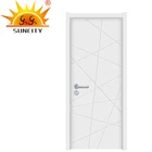 SC-W083 Paint Colors Malaysian Wooden Doors, Interior Office Entry Doors with Windows
