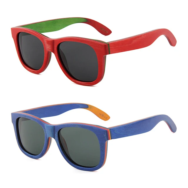 

DLK3008S Skateboard Sunglasses Cork Wood Women Sun Glasses