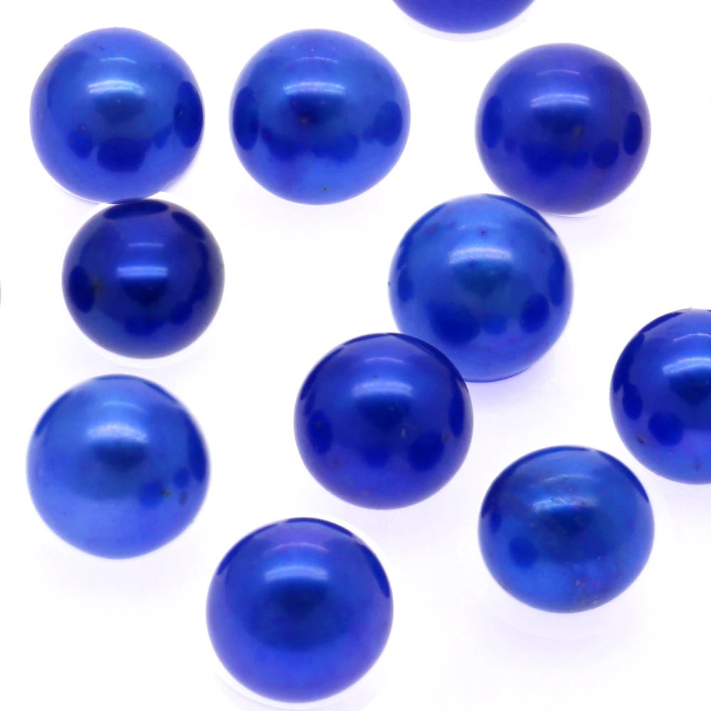 

5A grade 7-8mm loose freshwater pearls round loose dyed 9# deep blue DIY pearl jewelry accessories