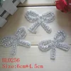 Beautiful butterfly silver rhinestone bow for wedding dresses