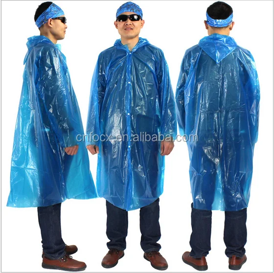 
Cheap Disposable rain poncho with ball/ Disposable raincoat/ Rain coat 