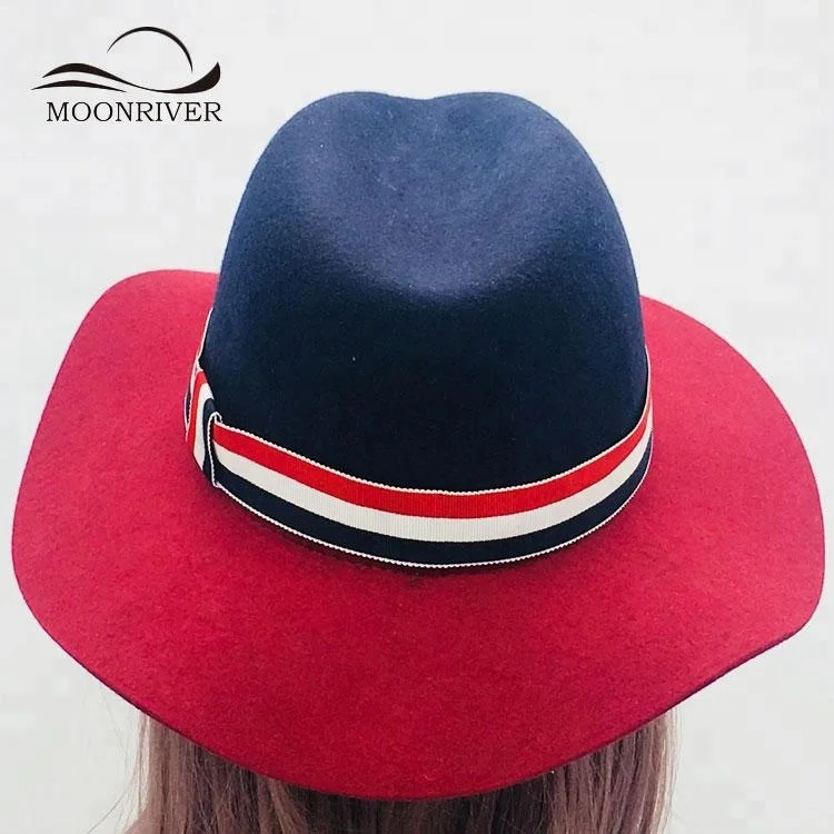 OEM Wool Felt Two Colors Juzz Hat for Lovers