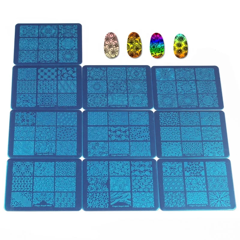 

Stamping Template New Designs Manicure DIY Nail Products Nail Stamping Plate
