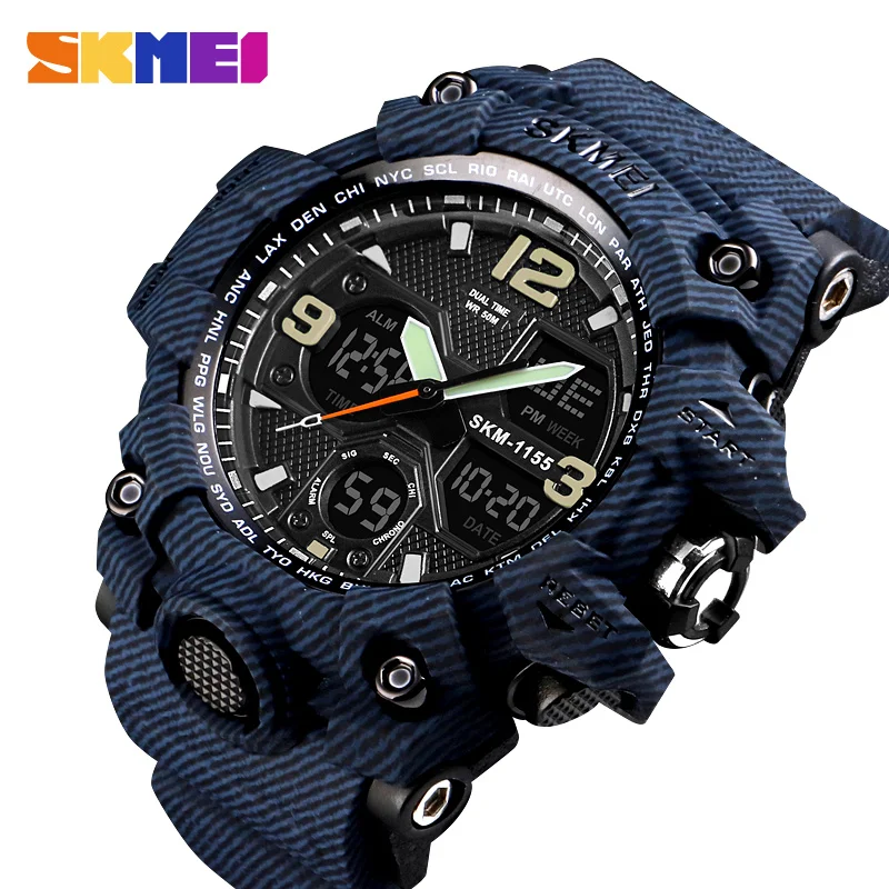 

SKMEI G Style Fashion Digital-Watch Mens Sports Watches Army Military Wristwatch Erkek Saat Shock Resist Clock Quartz Watch