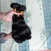 Double draw hot style colored brazilian hair weave