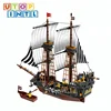 1037pcs bricks pirate ship diy toys mini figures building blocks