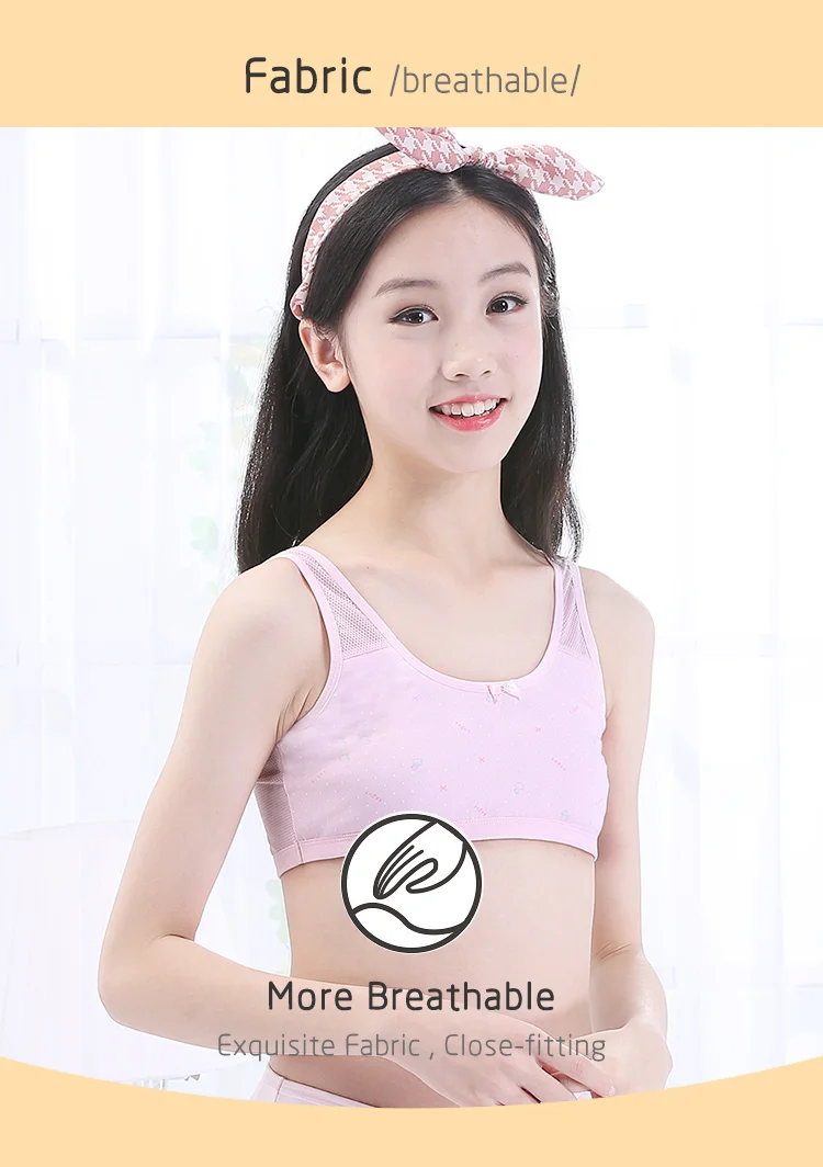 Hot Wholesale Cotton Cute Printed Training Bra For Girls Buy Hot