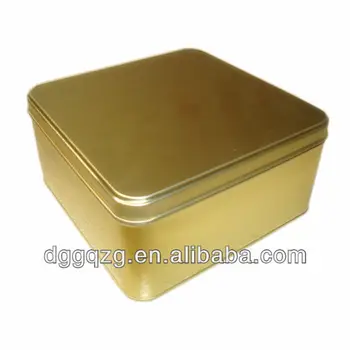 gold tin box