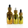 beautiful mini sample gold silver 5ml 10ml 15ml 20ml 30ml 50ml 60ml 100ml 120ml glass dropper bottle with dripper