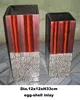 An unique design: A 12X12xH33cm lacquer vase with egg- shell inlay