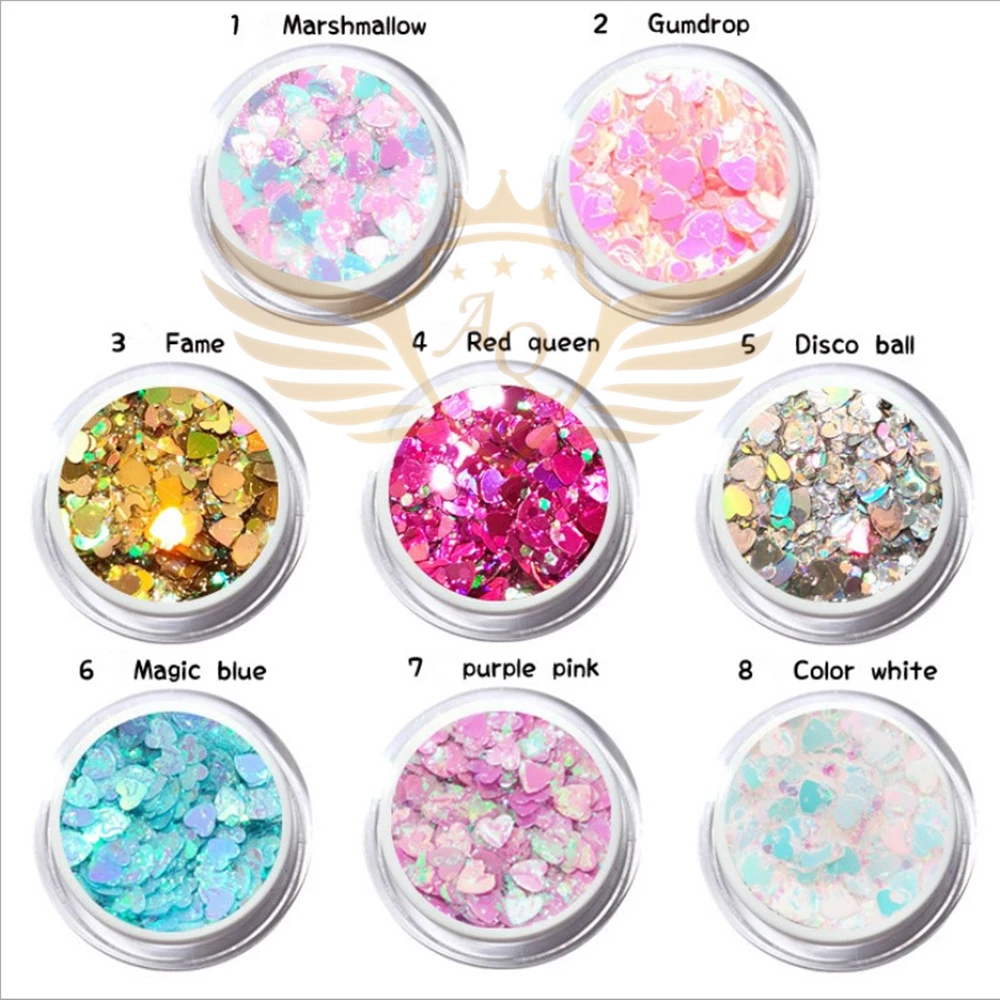 

Private label glitter loose eyeshadow single glitter eyeshadow glitter, 8 colors