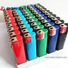 Disposable electric lighter with black/gold cap