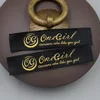 OEM main labels embroidered/printed/washable cloth woven label
